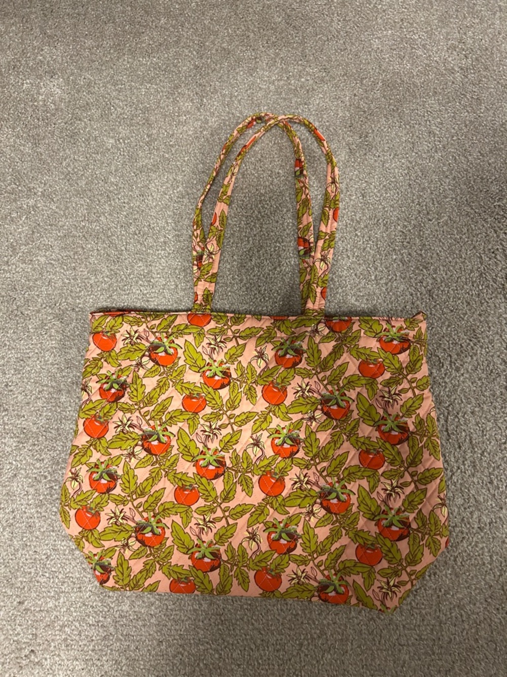 Vera Bradley Vines And Tomato Print Tote
